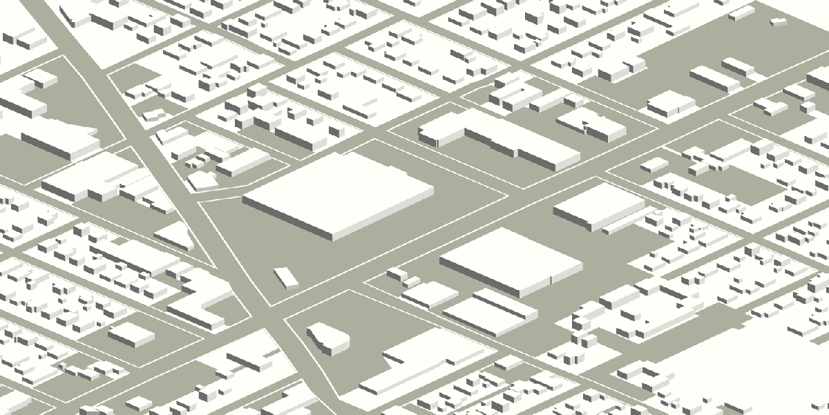 Figure 2: Development possible on existing parking lots (based on current zoning). 82nd Ave between Foster & Powell.